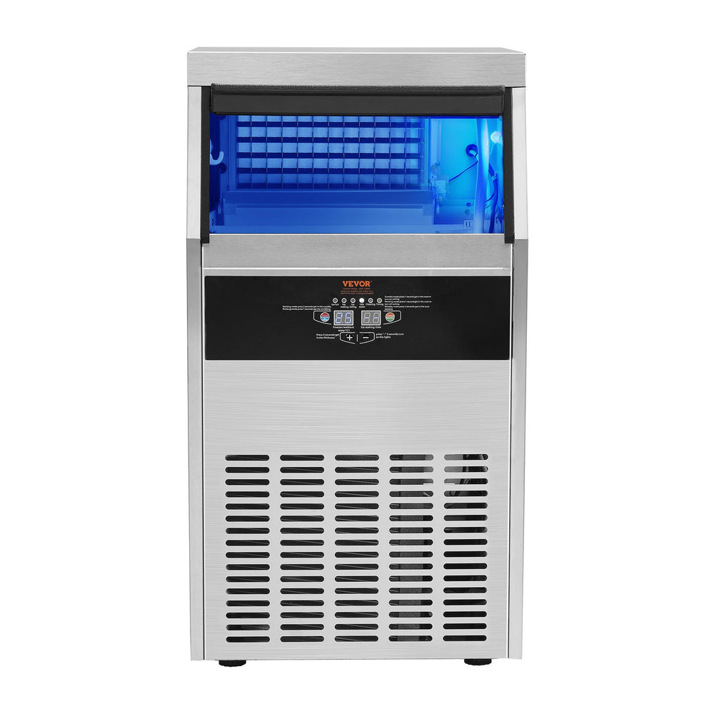 VEVOR Commercial Ice Maker Freestanding Cabinet Machine 56 kg/24H 60 Ice Cubes