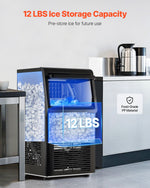 VEVOR Commercial Ice Maker Freestanding Cabinet Machine 31.8 kg/24H 36 Ice Cubes