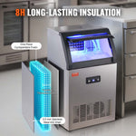 VEVOR Commercial Ice Maker Freestanding Cabinet Machine 54 kg/24H 50 Ice Cubes