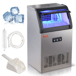 VEVOR Commercial Ice Maker Freestanding Cabinet Machine 54 kg/24H 50 Ice Cubes