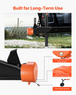 VEVOR Trailer Lock, Fits 47.5, 50.6 & 58.6 mm Straight Tongue Ball Couplers, Heavy Duty Hitch Lock with 4 Keys Secures Security Chains, Anti-Theft RV Trailer Locks for RV, Trailer, Boat