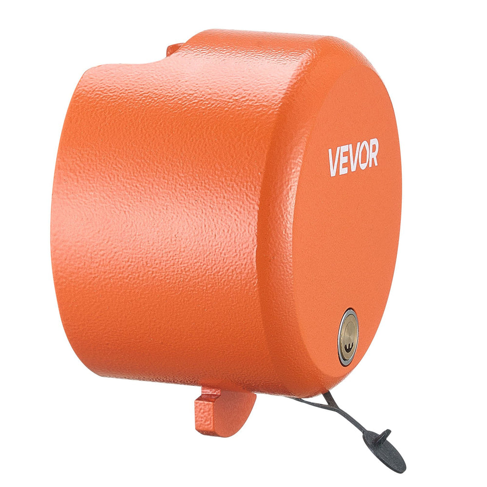 VEVOR Trailer Lock, Fits 47.5, 50.6 & 58.6 mm Straight Tongue Ball Couplers, Heavy Duty Hitch Lock with 4 Keys Secures Security Chains, Anti-Theft RV Trailer Locks for RV, Trailer, Boat