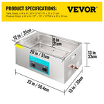 VEVOR Ultrasonic Cleaner 30L Ultrasonic Cleaning Machine Jewelry Glasses