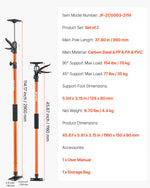 VEVOR Cabinet Jack Support Pole, 2-Pack, 116-290 cm Steel Telescopic Quick Support Rod, Adjustable 3rd Hand System up to 70 kg Capacity for Installing Cabinets, Lifting Drywall, Cargo Bars