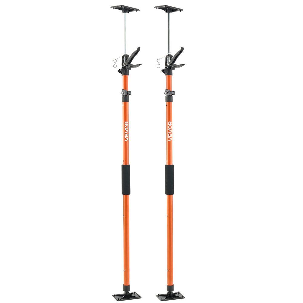 VEVOR Cabinet Jack Support Pole, 2-Pack, 116-290 cm Steel Telescopic Quick Support Rod, Adjustable 3rd Hand System up to 70 kg Capacity for Installing Cabinets, Lifting Drywall, Cargo Bars