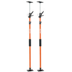 VEVOR Cabinet Jack Support Pole, 2-Pack, 116-290 cm Steel Telescopic Quick Support Rod, Adjustable 3rd Hand System up to 70 kg Capacity for Installing Cabinets, Lifting Drywall, Cargo Bars