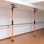 VEVOR Cabinet Jack Support Pole, 8-Pack, 116-290 cm Steel Telescopic Quick Support Rod, Adjustable 3rd Hand System up to 70 kg Capacity for Installing Cabinets, Lifting Drywall, Cargo Bars