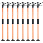 VEVOR Cabinet Jack Support Pole, 8-Pack, 116-290 cm Steel Telescopic Quick Support Rod, Adjustable 3rd Hand System up to 70 kg Capacity for Installing Cabinets, Lifting Drywall, Cargo Bars