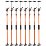 VEVOR Cabinet Jack Support Pole, 8-Pack, 116-290 cm Steel Telescopic Quick Support Rod, Adjustable 3rd Hand System up to 70 kg Capacity for Installing Cabinets, Lifting Drywall, Cargo Bars