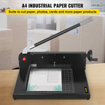VEVOR A4 Paper Guillotine 12" Width Paper Cutter Heavy Duty Manual Stack Paper Trimmer Stack Cutter with Clamp Safe Lock for Home Office