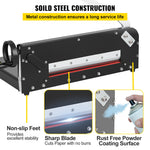 VEVOR A4 Paper Guillotine 12" Width Paper Cutter Heavy Duty Manual Stack Paper Trimmer Stack Cutter with Clamp Safe Lock for Home Office