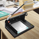 VEVOR A4 Paper Guillotine 12" Width Paper Cutter Heavy Duty Manual Stack Paper Trimmer Stack Cutter with Clamp Safe Lock for Home Office