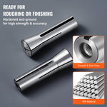 VEVOR 13 pcs Precision R8 Collet Set, 1/8" - 7/8", 45# Mill Collet Chuck 0.0012"/30μm TIR with 13 Labeled Storage Boxes, for Milling Machine Drill Presses Boring Machine Machining Center