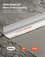 VEVOR Concrete Screed Blade 3048 mm Aluminum Alloy Board Leveling Tool, 5.3 in Wide Straight Edge, Wide Coverage, Replacement Surface Leveler for Driveway, Patio, Sidewalk, Garage Floor Finishing