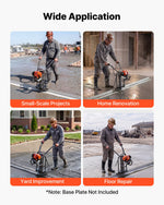 VEVOR Concrete Power Screed Gas-Powered Leveling Machine 1.16HP Engine, 4 Stroke Vibrating Screed, Flexible Shaft Drive, Adjustable Handle, Support Legs for Patio, Driveway, Floor Finishing, Jobsite