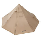 VEVOR Hot Tent for 2 Persons, Portable Winter Tipi Tent with Stove Jack, Waterproof Camping Tents, Lightweight 4 Season Shelter Tents for Hiking Fishing Backpacking, S Size