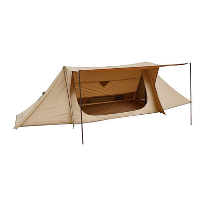 VEVOR Camping Hot Tent, Lightweight Bushcraft Tent with Stove Jack & 2 Tarp Poles, Waterproof Winter Hot Tents Shelters, Portable 4 Season Tents for 2 Persons Hiking Fishing Hunting Backpacking