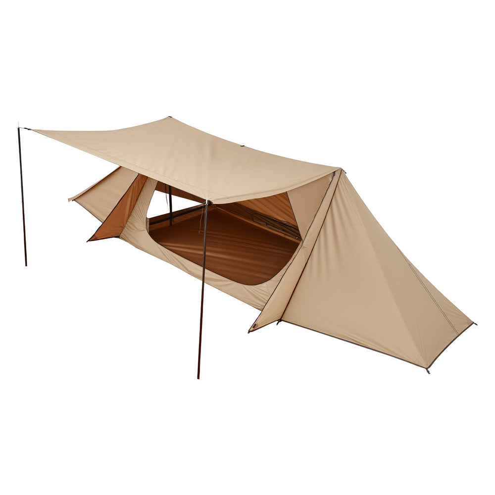 VEVOR Camping Hot Tent, Lightweight Bushcraft Tent with Stove Jack & 2 Tarp Poles, Waterproof Winter Hot Tents Shelters, Portable 4 Season Tents for 2 Persons Hiking Fishing Hunting Backpacking