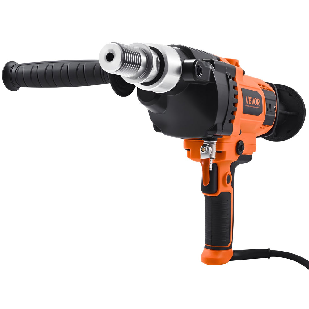 VEVOR Diamond Core Drilling Machine, 20-160 mm Drilling Diameter, Handheld Dry and Wet Concrete Core Drill Rig with 4 Drill Bits, 0-1800RPM Variable Speed, UNC1 1/4-7, for Concrete Brick Stone, 2000W