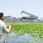 VEVOR 32 in Aquatic Weed Rake, 6.3 in Double Sided Lake Weed Rake, Lightweight  Pond Weeds Cutter with 30ft Rope, No Assembly Required, Muck Lilypad Clearing Tool for Pond, Lake, Rivulet