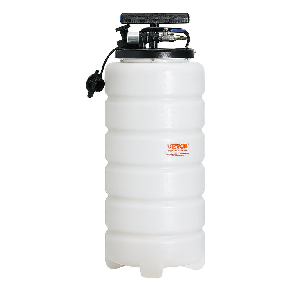 VEVOR Fluid Extractor, 4 Gallons (15 Liters), Pneumatic/Manual Oil Changer Vacuum Fluid Extractor with Dipstick and Suction Hose, Oil Extractor Change Pump for Automotive Fluids Vacuum Evacuation