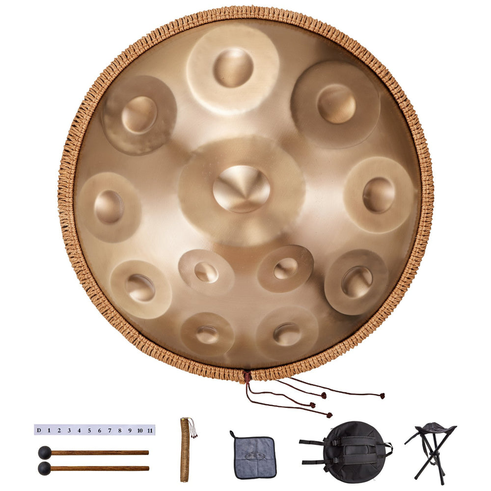 VEVOR Handpan Drum 55.9 cm 12 Notes D Minor Hand Drum Instrument with Mallet