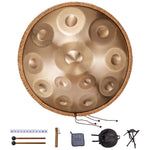 VEVOR Handpan Drum 55.9 cm 12 Notes D Minor Hand Drum Instrument with Mallet