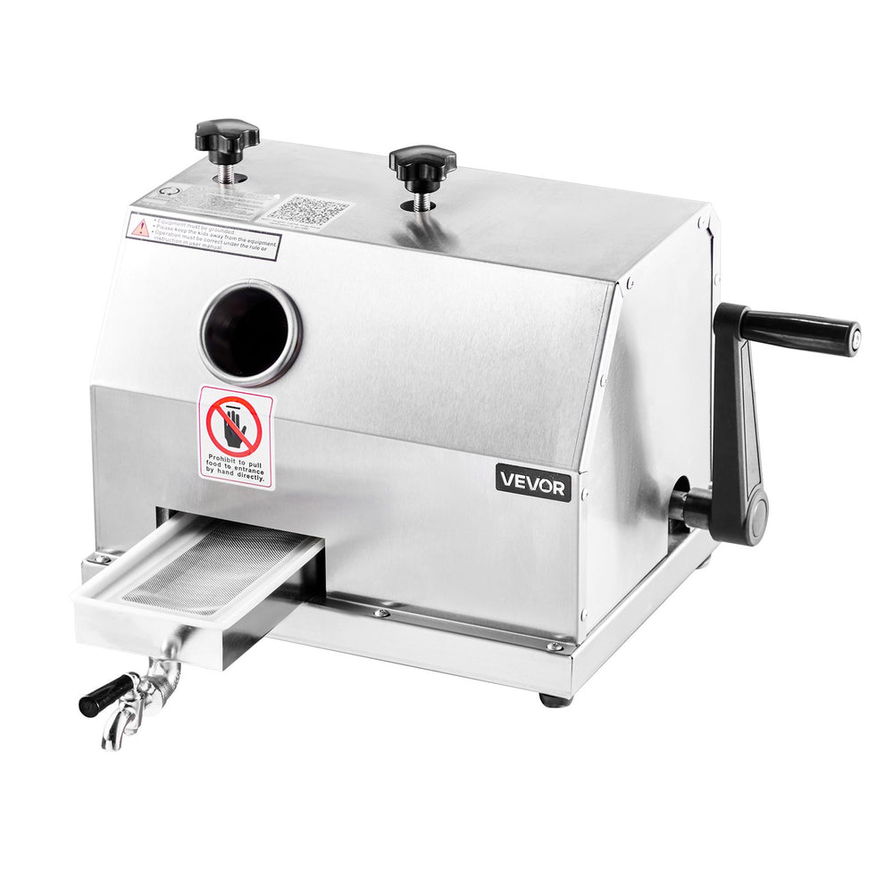 VEVOR Commercial Sugar Cane Juicer Machine 50 kg/h Output 3 Rollers 62 mm Inlet