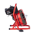 VEVOR Drain Cleaner Machine Drain Auger 2286 cm x 9.5 mm Manual Feed & 4 Cutters