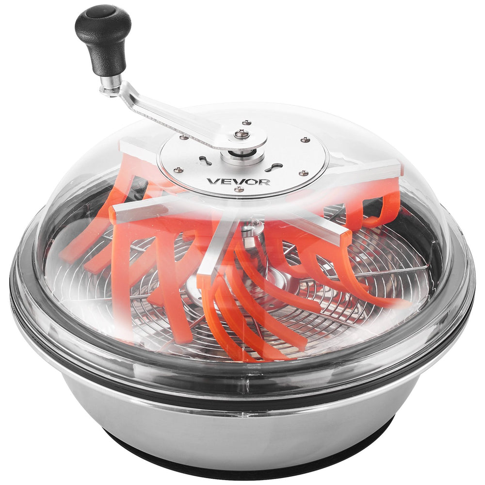 VEVOR Bud Leaf Bowl Trimmer, 420 mm Manual Bud Trimmer, with Sharp Stainless Steel Blades, Visual Cutting, Wet & Dry Hydroponic Cutting Machine, Twisted Spin Cut for Plants Leaves Buds Flowers