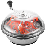 VEVOR Bud Leaf Bowl Trimmer, 420 mm Manual Bud Trimmer, with Sharp Stainless Steel Blades, Visual Cutting, Wet & Dry Hydroponic Cutting Machine, Twisted Spin Cut for Plants Leaves Buds Flowers