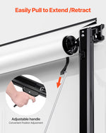 VEVOR Manual RV Awning Complete Kit, 16' Retractable Awning with Aluminum Alloy Frame, Outdoor Trailer Awning, Fit for Most RVs(Black Fade)