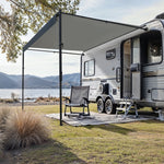 VEVOR Manual RV Awning Complete Kit, 16' Retractable Awning with Aluminum Alloy Frame, Outdoor Trailer Awning, Fit for Most RVs(Black Fade)