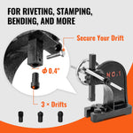 VEVOR Arbor Press, 1 Ton Manual with Handwheel, 5.9" Max Height, Durable Cast Iron Construction, Desktop Manual Press for Stamping, Bending, Stretching, Forming Tasks