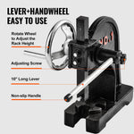 VEVOR Arbor Press, 1 Ton Manual with Handwheel, 5.9" Max Height, Durable Cast Iron Construction, Desktop Manual Press for Stamping, Bending, Stretching, Forming Tasks
