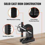 VEVOR Arbor Press, 1 Ton Manual with Handwheel, 5.9" Max Height, Durable Cast Iron Construction, Desktop Manual Press for Stamping, Bending, Stretching, Forming Tasks