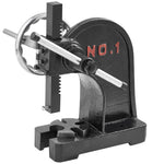 VEVOR Arbor Press, 1 Ton Manual with Handwheel, 5.9" Max Height, Durable Cast Iron Construction, Desktop Manual Press for Stamping, Bending, Stretching, Forming Tasks