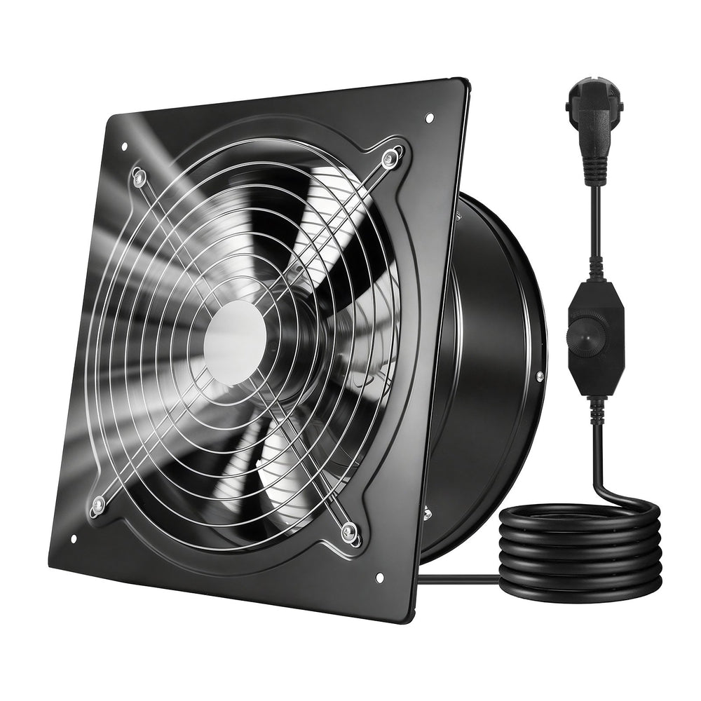 VEVOR 30.5 cm Exhaust Fan, 1558 CFM High Velocity Wall Mount Vent Fan with Speed Control, 70W Low Consumption, Portable Ventilation Extractor for Attic,Garage,Basement,Workshop,Kitchen, Chicken Coop