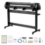 VEVOR Vinyl Cutter Machine, 1350 mm Max Feed Width, Dual Blades, Adjustable Force and Speed, LED Display, Vinyl Plotter Cutter Printer with Signmaster Software for Compatible with Windows and macOS