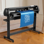 VEVOR Vinyl Cutter Machine, 1350 mm Max Feed Width, Dual Blades, Adjustable Force and Speed, LED Display, Vinyl Plotter Cutter Printer Bundle with Sticker Sheets, Transfer Film, Signmaster Software