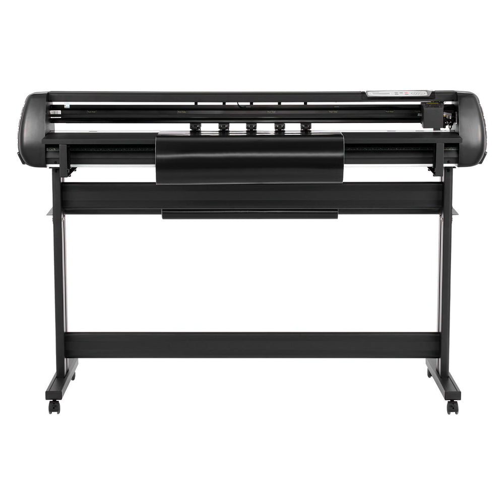 VEVOR Vinyl Cutter Machine, 1350 mm Max Feed Width, Dual Blades, Adjustable Force and Speed, LED Display, Vinyl Plotter Cutter Printer Bundle with Sticker Sheets, Transfer Film, Signmaster Software