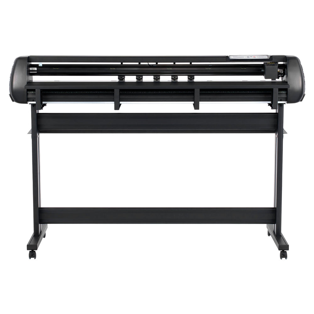 VEVOR Vinyl Cutter Machine, 1350 mm Max Feed Width, Dual Blades, Adjustable Force and Speed, LED Display, Vinyl Plotter Cutter Printer Bundle with Sticker Sheets, Transfer Film, Signmaster Software
