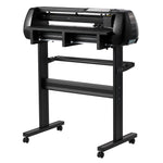 VEVOR Vinyl Cutter Machine, 720 mm Max Feed Width, Dual Blades, Adjustable Force and Speed, LED Display, Vinyl Plotter Cutter Printer Bundle with Sticker Sheets, Transfer Film, Signmaster Software