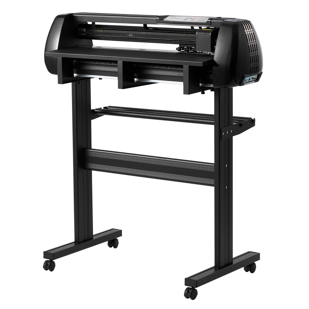 VEVOR Vinyl Cutter Machine, 720 mm Max Feed Width, Dual Blades, Adjustable Force and Speed, LED Display, Vinyl Plotter Cutter Printer with Signmaster Software for Compatible with Windows and macOS