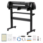 VEVOR Vinyl Cutter Machine, 870 mm Max Feed Width, Dual Blades, Adjustable Force and Speed, LED Display, Vinyl Plotter Cutter Printer with Signmaster Software for Compatible with Windows and macOS