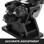 VEVOR Manual Ring Roller Bender Metal Sheet Roll Bending Rolling Machine 343mm Hand Tubing Bender Steel Ring Roller Bender 3-1/2'' Handle Handheld Hand Crank 3" Ring Bending Tool
