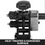 VEVOR Manual Ring Roller Bender Metal Sheet Roll Bending Rolling Machine 343mm Hand Tubing Bender Steel Ring Roller Bender 3-1/2'' Handle Handheld Hand Crank 3" Ring Bending Tool