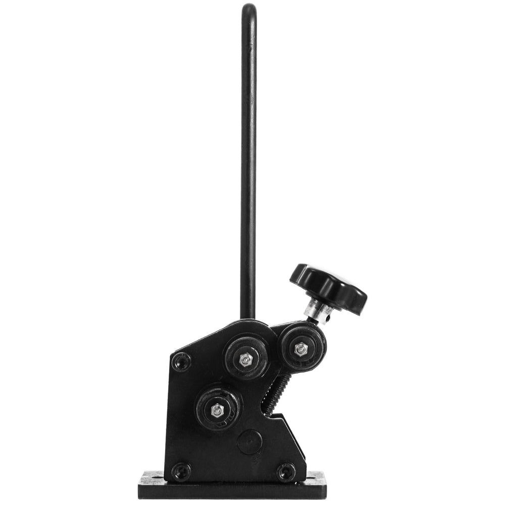 VEVOR Manual Ring Roller Bender Metal Sheet Roll Bending Rolling Machine 343mm Hand Tubing Bender Steel Ring Roller Bender 3-1/2'' Handle Handheld Hand Crank 3" Ring Bending Tool