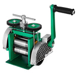 VEVOR Combination Rolling Mill Machine Rolling Mill Jewellery 85mm Roller Width Flat Rolling Manual Jewelry Press Tabletting Tool Jewelry DIY Tools(120x55mm)