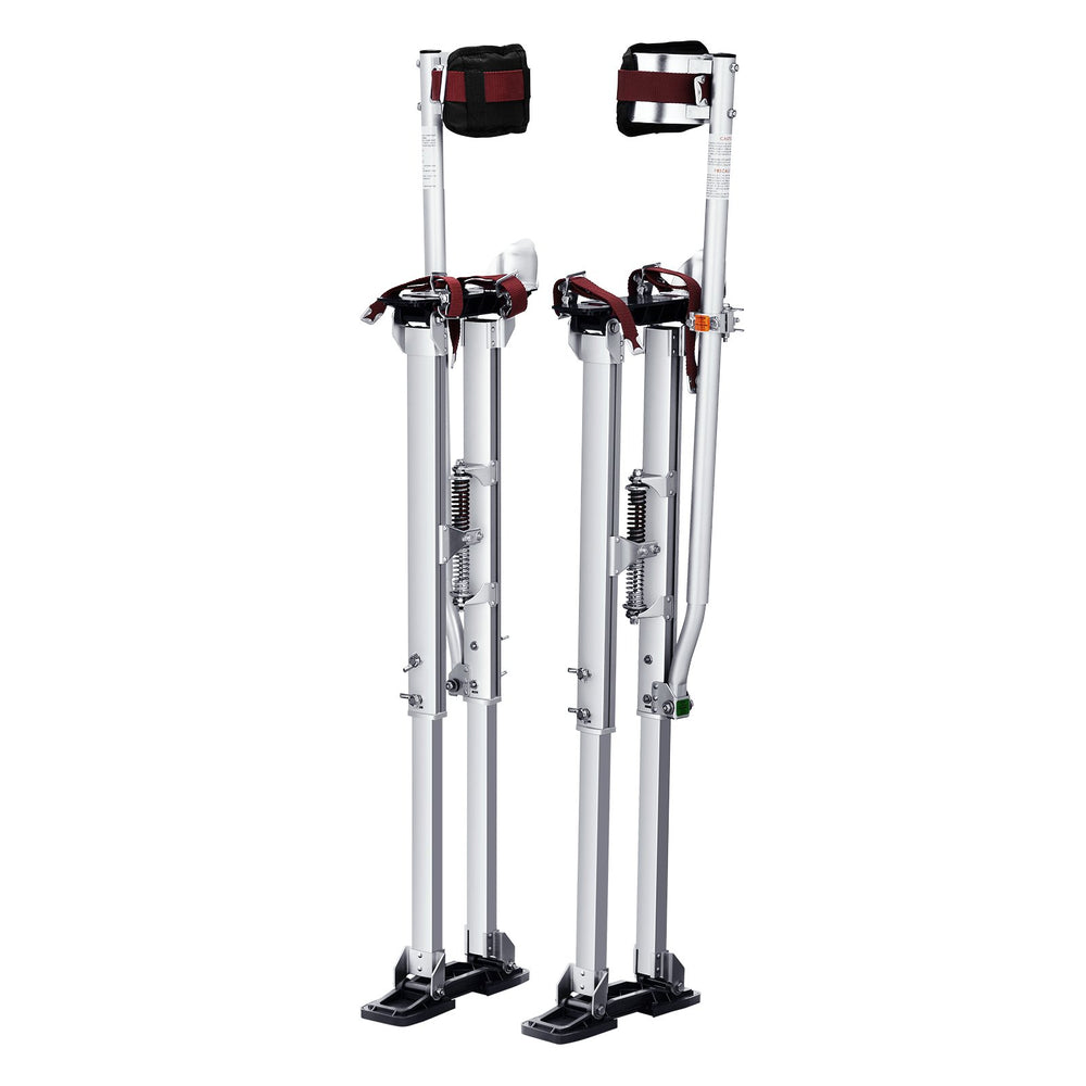 VEVOR Drywall Stilts, 91.4 cm-127 cm Adjustable Aluminum Tool Stilts with Protective Knee Pads, Durable and Non-slip Work Stilts for Sheetrock Painting, Walking, Taping, Silver